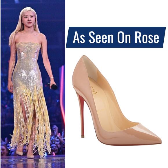 Christian Louboutin So Kate 120mm Patent Leather Pump Blush Size 39 - Picture 2 of 16